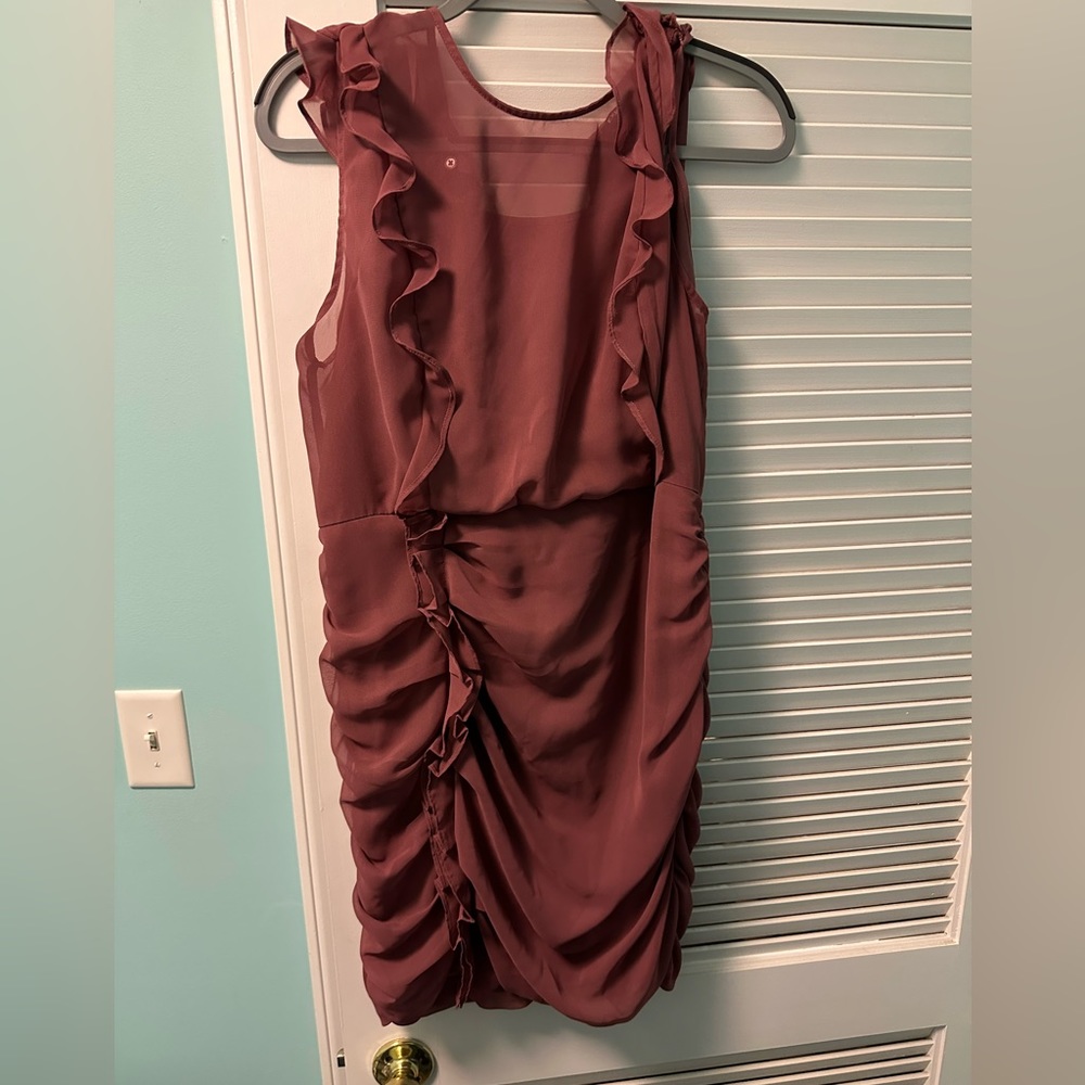 Maroon Express Cocktail Dress Size L
